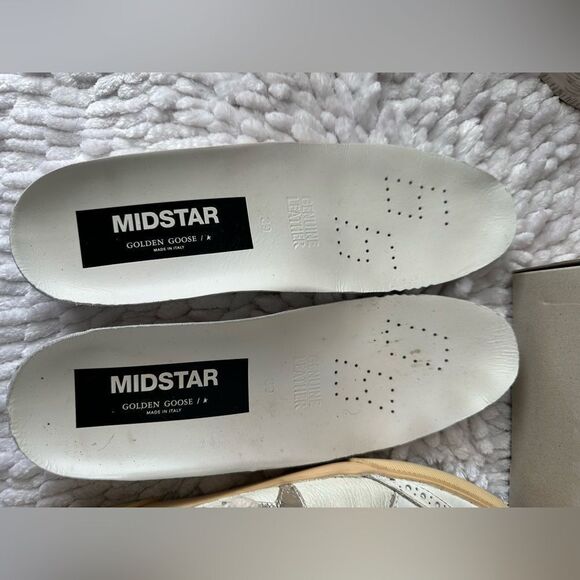 Golden Goose Mid Star Off White Sneakers Leopard Fur Heel - Picture 12 of 14